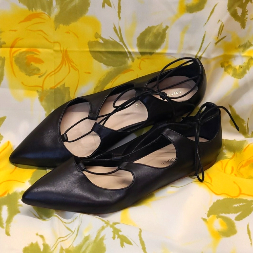 Loeffler Randall Ambra lace up ballet flats
